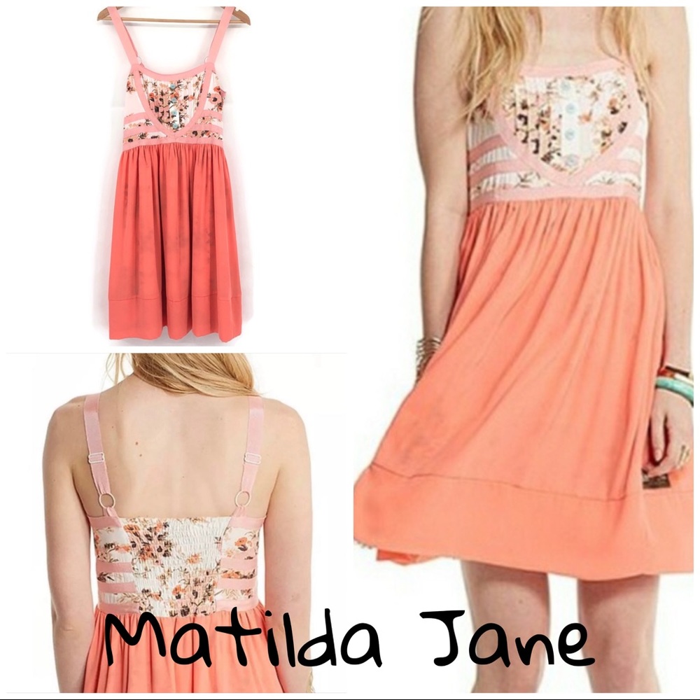 Matilda Jane Honeyed Elegance Sun Dress Size Med